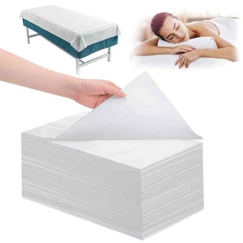 100 Pcs Disposable Massage Table Sheets, 31.5 x 71 Inch Non Woven...