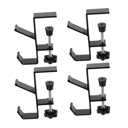 VOSAREA 4pcs Adjustable Heavy Duty Mantel Hooks for Stockings and Garland No Drill Fireplace Hangers Versatile Decoration Holders for Holiday Home Decor