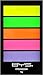 BYS Women's 5-Piece Eye Shadow Palette, Neons Eye Pigments, 0.17 Ounce (Pack of 1)
