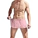 BTREEFLO Men's Sissy Lace Panties Double Layer Skirt Sissy Pouch Briefs Lingerie Sexy Underwear Thongs (US, Alpha, One Size, Regular, Regular, Pink)