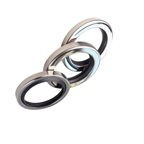 SUS PEFT Double Lip Oil Seal - High-Temperature Resistant Sealing Ring for Gas Compressors & Machinery, 1pcs (35x55x8), Durable, Leak-Proof Performance, Industrial Grade