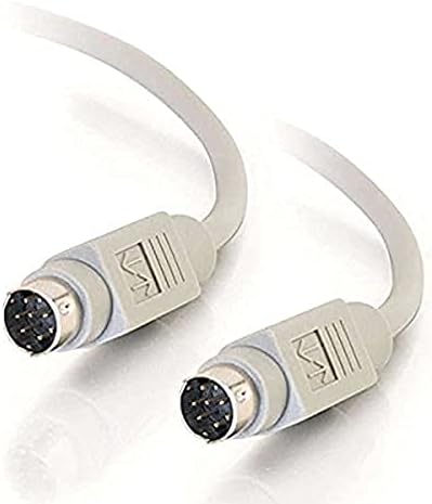 C2G 02318 8-Pin Mini-DIN M/M Serial RS232 Cable, Beige (10 Feet, 3.05 Meters), Laptop