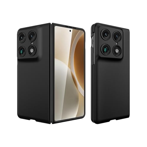 GIOPUEY Coque Compatible avec Motorola Razr Fold 2026, Matériel PC Dur étui,Confortable Toucher Case,Antichoc, Anti-Empreintes Digitales - Black