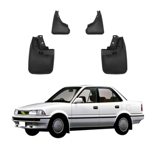 4PCS Car Mud Flaps Splash Guards Mudguards Car Mud Flaps Compatible with Toyota Corolla E90/AE90/AE92 1987 1988 1989 1990 1991 1992