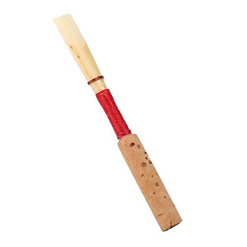 10pcs Oboe Reed, Medium Strength Soft Hand-made Bamboo Cork Reed With Plastic Case/Tube For Beginners Musical Instrument Part Woodwind Instrument Replacement Accessories