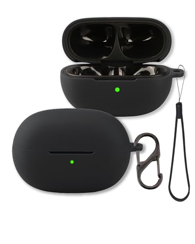 EarFun Clip 2�C���z���p�P�[�X�AFJIASTB �\�t�g�V���R���ی�J�o�[ �J���r�i�ƃX�g���b�v�t���A�ϏՌ�(�u���b�N)