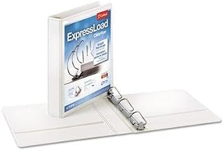 Cardinal Expressload Clearvue - Carpeta con anillas en D (capacidad de 2,54 cm, 2 unidades), color blanco