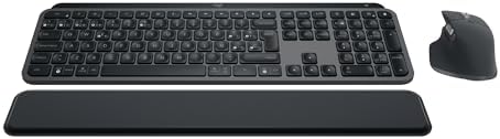Logitech MX Keys S Combo, Teclado y Ratón Inalámbricos de Calidad...