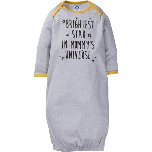 Image of Gerber Baby Girls 4-Pack Sleeper Gown - Soft Cotton Newborn Nightgowns, Elastic Hem Sleepwear Set for Infant Girls