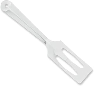 Rada Cutlery Serverspoon (R116), Pack of 4, Silver | Slotted 3.5" x 1.6" Stainless Steel Face, Cast Aluminum Handle