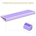 Rulyyo Ergonomic Computer Keyboard Stand - 17 Inch Purple Acrylic Keyboard Riser for Desk Tilted Keyboard Holder Tray with Non-Slip Strip for Home Office Easy Typing & Working