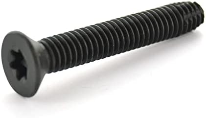 Newport Fasteners Floorboard Thread Cutting Screws 1/4-20 x 2 1/2 (Quantity: 100 pcs) Type F Star Drive Black Phosh T-30 Drive Alloy Steel