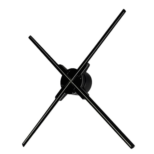 SAFAWOODES Ventilador LED holográfico 3D de Gran tamaño de 100 cm, Ventilador LED holográfico 3D de Amplia aplicación