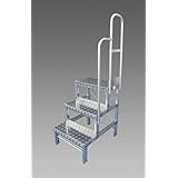 エスコ(ESCO) 作業台(右手すり付) 600x340mm/0.9m/3段 EA903XF-90