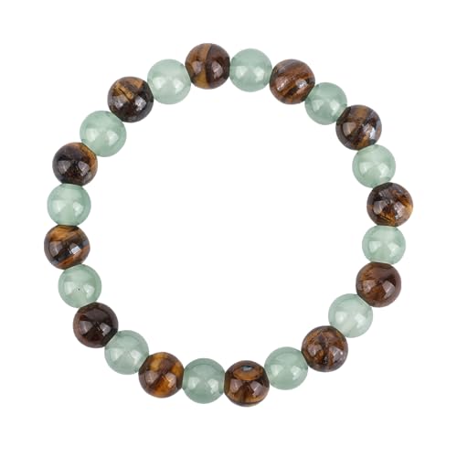 Mikovivi Pulsera Atraer Dinero para Mujer, Pulsera de Cuentas de Piedra Natural La Prosperidad y El Éxito Joyería La Suerte para Mujer Regalo Cumpleaños