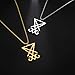 VASSAGO Sigil of Lucifer Necklace for Men Women Stainless Steel Satanic Symbol Seal of Satan Lucifer Pendant Necklace Devil Demon Jewelry Gift