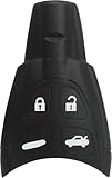 Key Fob Case Shell Fits for Saab 9-3 9-5 Sport Sedan Convertible Sport Combi Wagon 2003 2004 2005 2006 2007 2008 2009 2010 2011, Remote Keyless Control Cover Replacement, LTQSAAM433TX LTQSAAM433TX-6