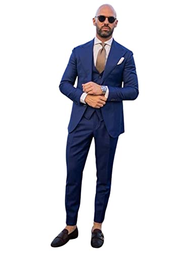 Veste gilet et pantalon smoking homme costume de marié coupe ajustée chic