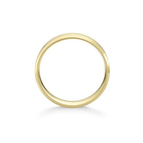 Image of Oxford Ivy Mens Wedding Band 14K /10K Solid Gold 5mm Flat Beveled Edge Ring