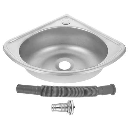 Évier simple pour camping Healeved en acier inoxydable gain de place