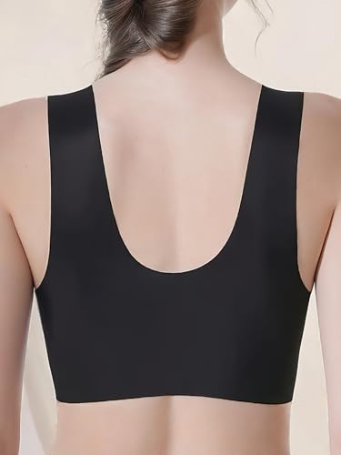 Pack Front Closure Bras for Women Full Coverage Lace Wireless Bra, Soft & Breathable Support Bralettes Everyday Bras2