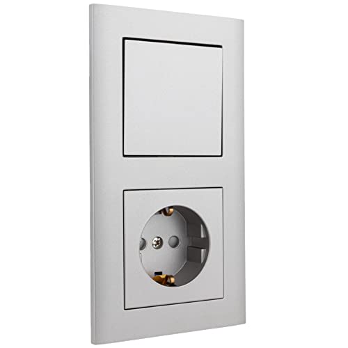 REV 0239022300 Matrix Socket with Child Protection, Platinum, ohne USB - Image 3
