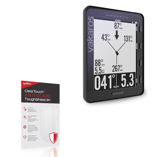 BoxWave Screen Protector Compatible with Vakaros Atlas 2 - ClearTouch Anti-Glare ToughShield 9H (2-Pack), Anti-Glare 9H Tough Flexible Film Screen Protector