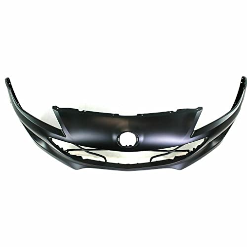 Image of FitParts Compatible with Mazda 3 2012-2013 Front Bumper Cover | Primed, With Fog Light Holes, Without Parking Sensor Holes, Sedan /Hatchback, GT GX GS Hatchback, OEM BGV450031EBB, MA1000235