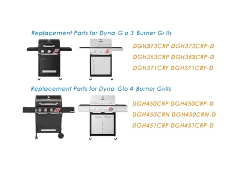 Image of SafBbcue DGH450CRP Heat Plate and Grease Tray for Dyna Glo Grill Replacement Parts 4 Burner DGH450CRN-D DGH450CRP-D DGF451CRP 70-02-615 70-02-423