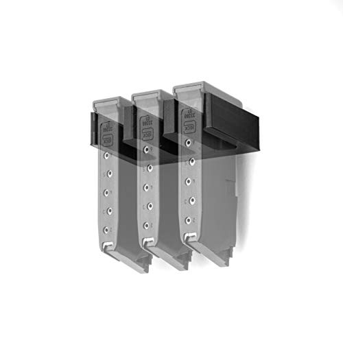 Spartan Mounts Compatible with Glock Magazines | Firearm Accessories, Wall Mount Mag Display for Gun Room, Ammo Storage, Gun Safe Armory Tactical. (G 43)
