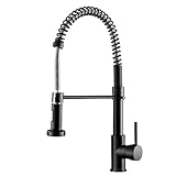 Totopia Kitchen Sink Faucet with Pull Down Sprayer, Commercial Single Handle Kitchen Faucets with 3...