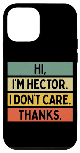 Hi I'm Hector I Don't Care Thanks �ʔ�����������p �X�}�z�P�[�X iPhone 12 mini �p