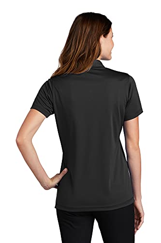 Sport-Tek Ladies PosiCharge Micro-Mesh Polo, Black #TOP26