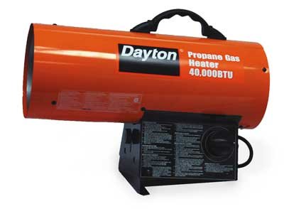 Dayton 3VE55 Heater, Torpedo, Lp