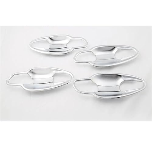 Cubierta de manija exterior para Peugeot 5008 2017 en bisel ABS plateado de alta terminación