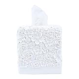 Hymmah Modern Square Tissue Box Cover Holder,Bathroom Accessories Decor Unique Design Tissue Box Cov