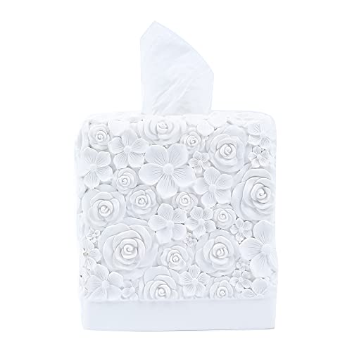Hymmah Modern Square Tissue Box Cover Holder,Bathroom Accessories Decor Unique Design Tissue Box Cover For Bathroom Vanity Counter Tops Also Great For Bedrooms And Living Rooms #TOP24