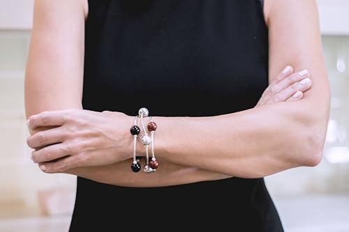 Made As Intended 12mm Onyx Gemstone Beads with crystal rondelle accents3