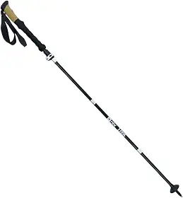 NTK, Bastão de Caminhada TREK RACE Alumínio 7075 135cm Trilhas e Aventuras, Preto