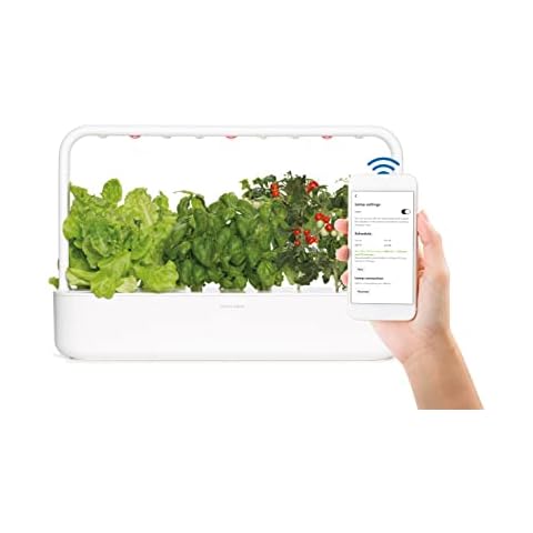 Click and Grow Smart Garden 9 PRO w/Bluetooth | App and Touch Controlled Indoor Garden | Easier Than a Hydroponics Growing System | Herb & Vegetable Garden Starter Kit w/ 9 Plant Pods Cover