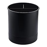 Steelware Central Utensil Holder with Removable Divider Extra Large Tools Organizer Storage, Matte...