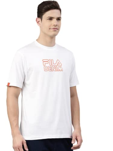 Image of Fila Men's Solid Regular Fit T-Shirt