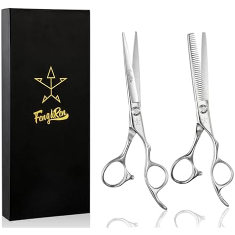 Fengliren High-end Professional Extremely Very Sharp Barber Hair Cutting Scissors Hairdresser Shears For Hair 6.25 Inch Haircut Scissor Made Of Stainless Steel Alloy For Hairdressing Salon Home Use Cover