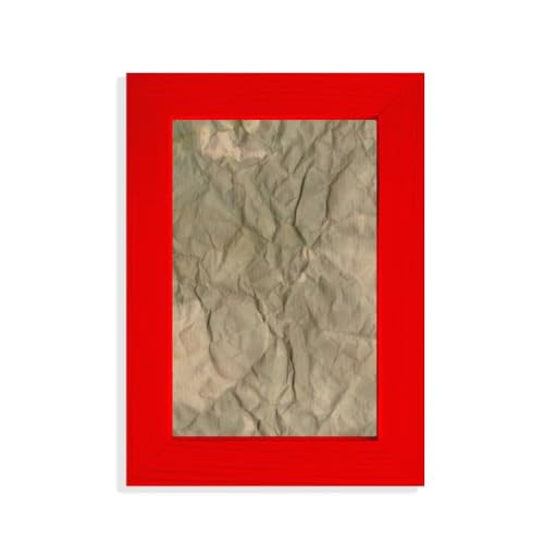 Cadre photo rouge texturé pour donner du relief à vos murs blancs