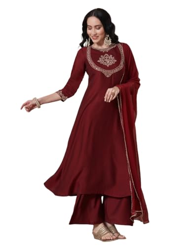 Tenue Anarkali pour femme en viscose idéale pour vos soirées d'été et fêtes