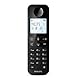 Philips D2701B Schnurloses Festnetztelefon, 11,6 cm (4,6 Zoll), vertikales Mikrofon, Freisprecheinrichtung, bis zu 14 Stunden, optimierte Antenne, Privatsphäre-Einstellungen, Schwarz