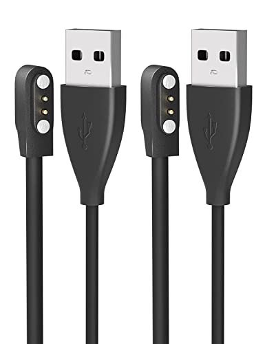 E ECSEM Compatible for AviiHoug H23/XSUTIC H23/Sunorshop H23 Smart Watch Charger, Magnetic USB Charging Cable Replacement Charger for AviiHoug/XSUTIC/Sunorshop H23 Smartwatch Accessories 3.3Ft, Black
