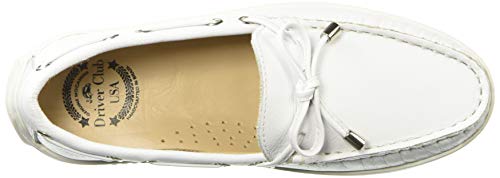 Driver Club Usa Unisex Kids Boys/Girls Leather Nantucket Loafer, White Everest, 13.5 M Us Little #TOP4