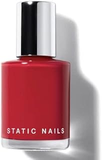 Static Nails Liquid Glass Lacquer, Longer Lasting 8+ Free Treatment Nail Polish (Reds & Oranges) (Triple Cherry) - Quick Dry Finger Nail Polish - DIY Nail Art Salon - Gift for Women
