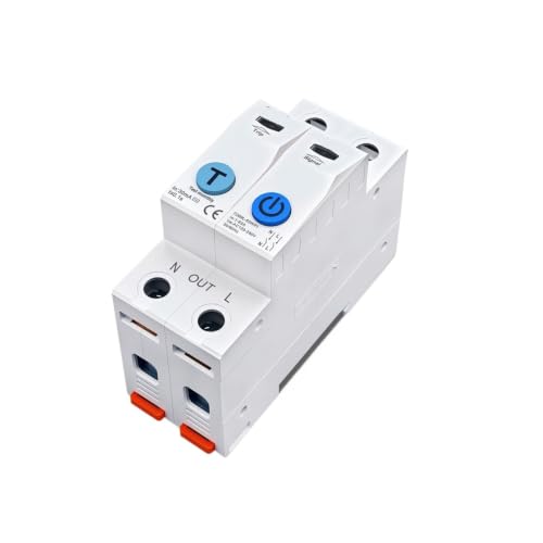 Interruptor medidor de energía 1-63A 1P con protector de fuga corriente y corte L+N